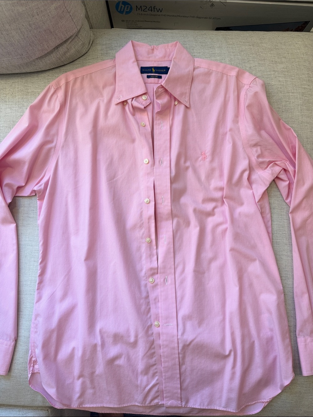 Ralph Lauren Light Pink Men's Button-Down Dress Shirt